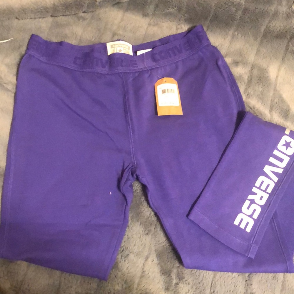 Converse purple girl leggings